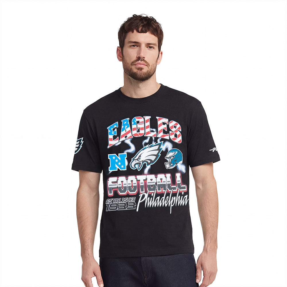 NFL PHILADELPHIA EAGLES VICTORY MEN'S S/S TEE (BLACK)