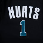 NFL PHILADELPHIA EAGLES JALEN HURTS #1 CLASSIC PNN MEN'S DK WARM UP (BLACK)