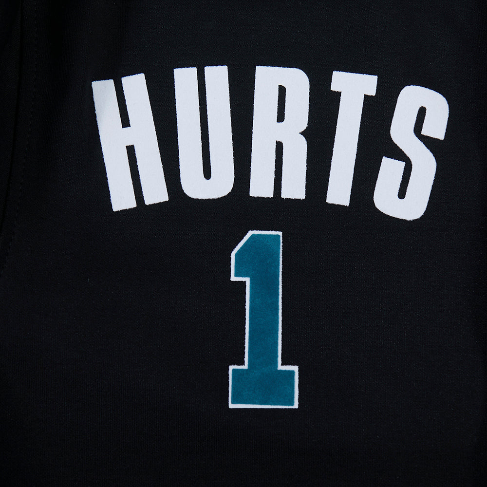 NFL PHILADELPHIA EAGLES JALEN HURTS #1 CLASSIC PNN MEN'S DK WARM UP (BLACK)