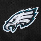 NFL PHILADELPHIA EAGLES JALEN HURTS #1 CLASSIC MESH PNN CHEMISE BOUTONNÉE EN FILET POUR HOMME (NOIR)