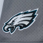 NFL PHILADELPHIA EAGLES SAQUON BARKLEY #26 CLASSIC MESH PNN MEN'S MESH BUTTON DOWN SHIRT (Gray)