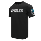 NFL PHILADELPHIA EAGLES CLASSIC CHENILLE T-SHIRT À MANCHES COURTES POUR HOMME (NOIR)