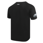 NFL PHILADELPHIA EAGLES CLASSIC CHENILLE T-SHIRT À MANCHES COURTES POUR HOMME (NOIR)