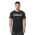 NFL PHILADELPHIA EAGLES CLASSIC CHENILLE T-SHIRT À MANCHES COURTES POUR HOMME (NOIR)