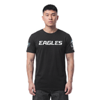 NFL PHILADELPHIA EAGLES CLASSIC CHENILLE T-SHIRT À MANCHES COURTES POUR HOMME (NOIR)