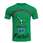 NFL PHILADELPHIA EAGLES RETRO OLD ENGLISH MEN'S TEE (KELLY GREEN)