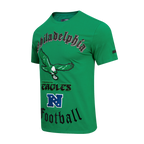 NFL PHILADELPHIA EAGLES RETRO OLD ENGLISH MEN'S TEE (KELLY GREEN)