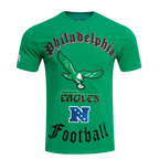 NFL PHILADELPHIA EAGLES RETRO OLD ENGLISH MEN'S TEE (KELLY GREEN)