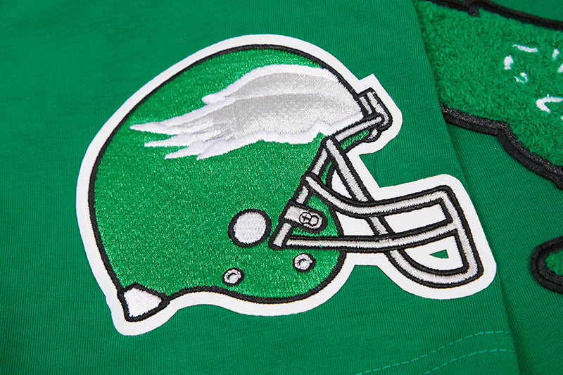 NFL PHILADELPHIA EAGLES RETRO OLD ENGLISH MEN'S TEE (KELLY GREEN)
