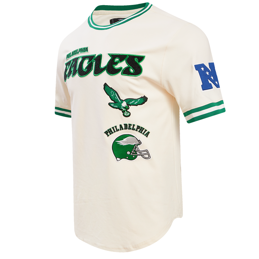 NFL PHILADELPHIA EAGLES RETRO CLASSIC MEN'S TEE (EGGSHELL/ KELLY GREEN)