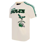 NFL PHILADELPHIA EAGLES RETRO CLASSIC MEN'S STRIPED TEE (EGGSHELL/ KELLY GREEN)