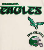 NFL PHILADELPHIA EAGLES RETRO CLASSIC MEN'S STRIPED TEE (EGGSHELL/ KELLY GREEN)