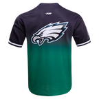 NFL PHILADELPHIA EAGLES MESH CHEMISE BOUTONNÉE D'ÉQUIPE POUR HOMME (VERT KELLY/NOIR)