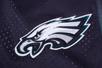 NFL PHILADELPHIA EAGLES MESH CHEMISE BOUTONNÉE D'ÉQUIPE POUR HOMME (VERT KELLY/NOIR)