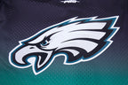 NFL PHILADELPHIA EAGLES MESH CHEMISE BOUTONNÉE D'ÉQUIPE POUR HOMME (VERT KELLY/NOIR)