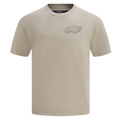 NFL PHILADELPHIA EAGLES NEUTRAL T-SHIRT EN JERSEY DE COTON À ÉPAULES TOMBANTES (TAUPE)
