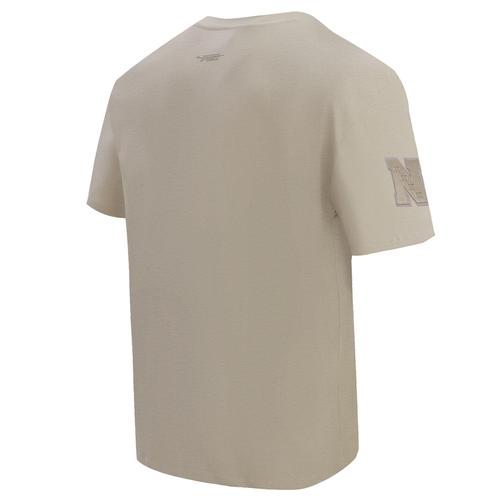NFL PHILADELPHIA EAGLES NEUTRAL T-SHIRT EN JERSEY DE COTON À ÉPAULES TOMBANTES (TAUPE)