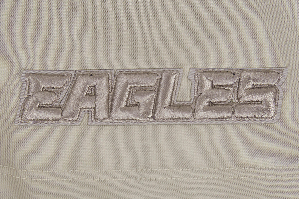 NFL PHILADELPHIA EAGLES NEUTRAL T-SHIRT EN JERSEY DE COTON À ÉPAULES TOMBANTES (TAUPE)