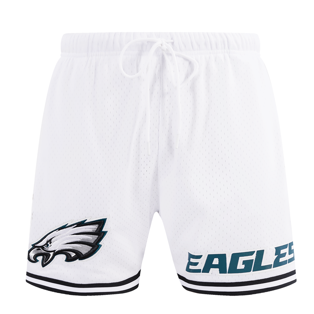 NFL PHILADELPHIA EAGLES CLASSIC SHORT EN FILET POUR HOMME (BLANC/NOIR/BLANC)