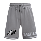 NFL PHILADELPHIA EAGLES CLASSIC CHENILLE SHORT EN MAILLE DOUBLE POUR HOMME (GRIS)