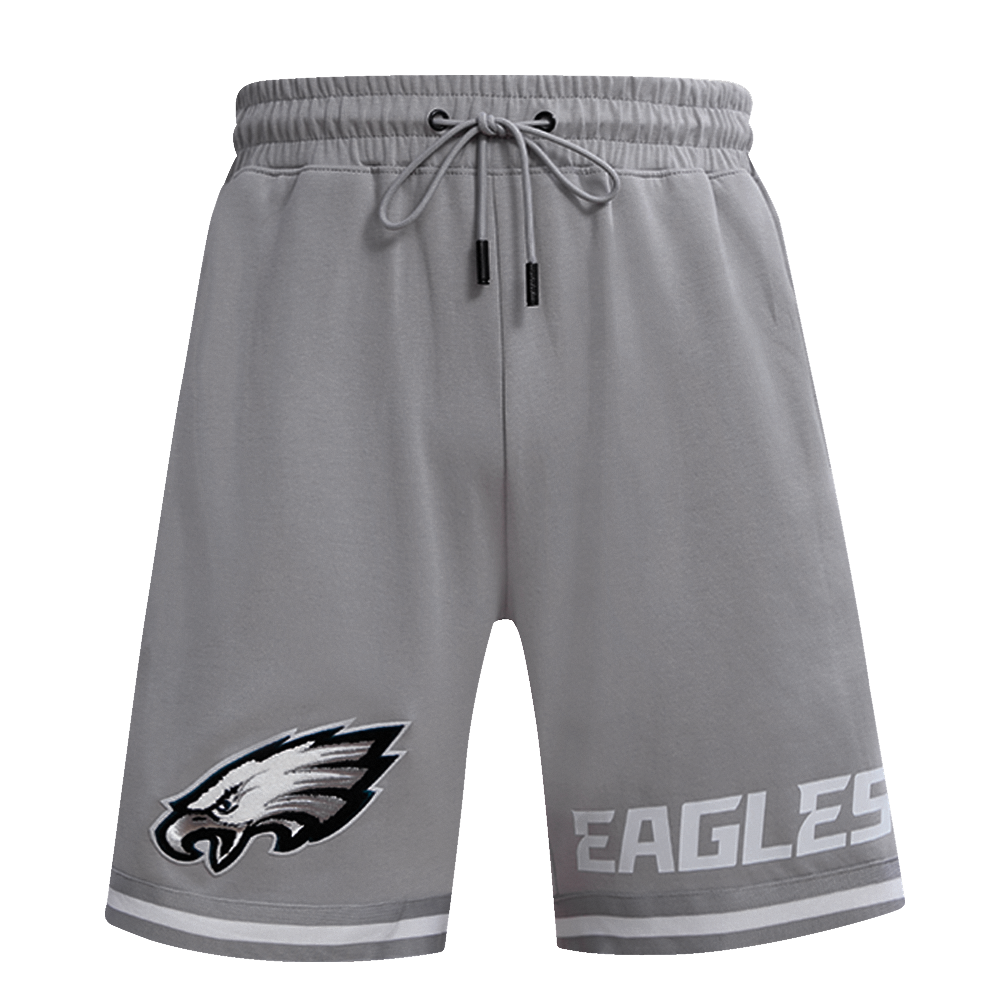 NFL PHILADELPHIA EAGLES CLASSIC CHENILLE MEN'S DOUBLE KNIT SHORT (GRAY)