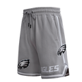 NFL PHILADELPHIA EAGLES CLASSIC CHENILLE SHORT EN MAILLE DOUBLE POUR HOMME (GRIS)