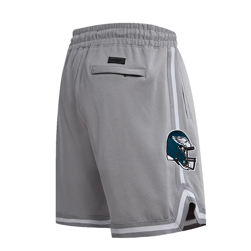 NFL PHILADELPHIA EAGLES CLASSIC CHENILLE SHORT EN MAILLE DOUBLE POUR HOMME (GRIS)