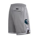 NFL PHILADELPHIA EAGLES CLASSIC CHENILLE SHORT EN MAILLE DOUBLE POUR HOMME (GRIS)