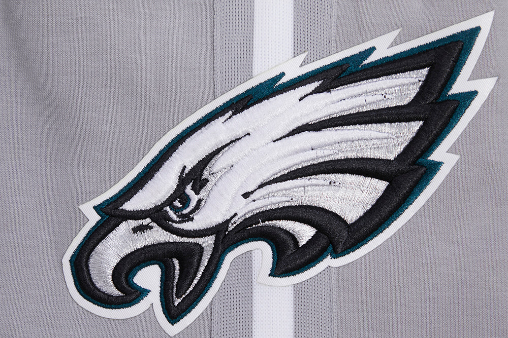 NFL PHILADELPHIA EAGLES CLASSIC CHENILLE SHORT EN MAILLE DOUBLE POUR HOMME (GRIS)