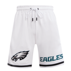 NFL PHILADELPHIA EAGLES CLASSIC CHENILLE SHORT EN MAILLE DOUBLE POUR HOMME (BLANC)