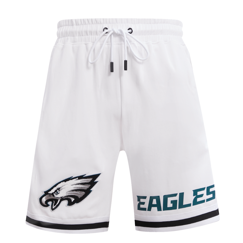 NFL PHILADELPHIA EAGLES CLASSIC CHENILLE SHORT EN MAILLE DOUBLE POUR HOMME (BLANC)