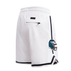 NFL PHILADELPHIA EAGLES CLASSIC CHENILLE SHORT EN MAILLE DOUBLE POUR HOMME (BLANC)