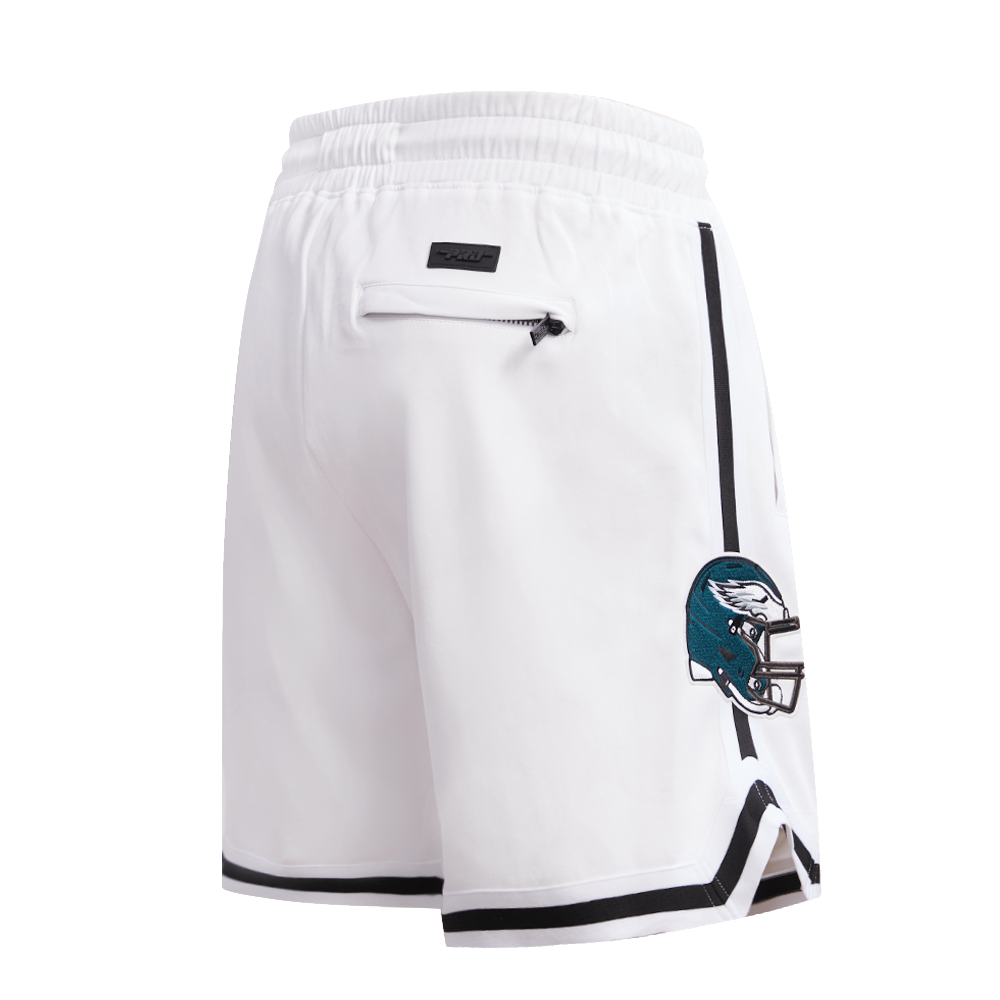 NFL PHILADELPHIA EAGLES CLASSIC CHENILLE SHORT EN MAILLE DOUBLE POUR HOMME (BLANC)