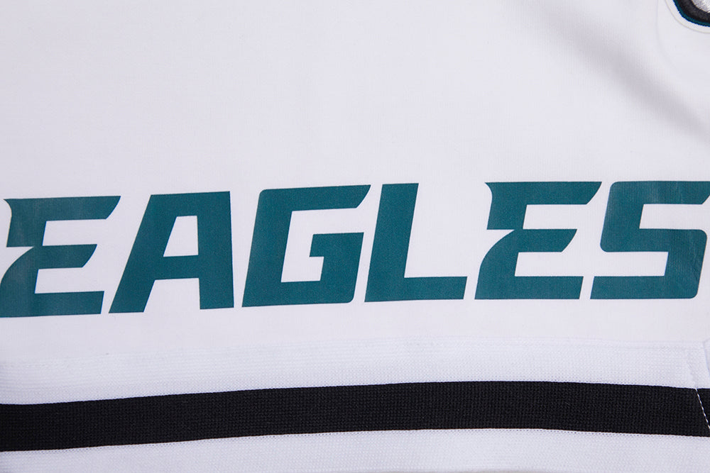 NFL PHILADELPHIA EAGLES CLASSIC CHENILLE SHORT EN MAILLE DOUBLE POUR HOMME (BLANC)