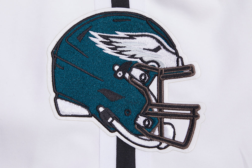 NFL PHILADELPHIA EAGLES CLASSIC CHENILLE SHORT EN MAILLE DOUBLE POUR HOMME (BLANC)