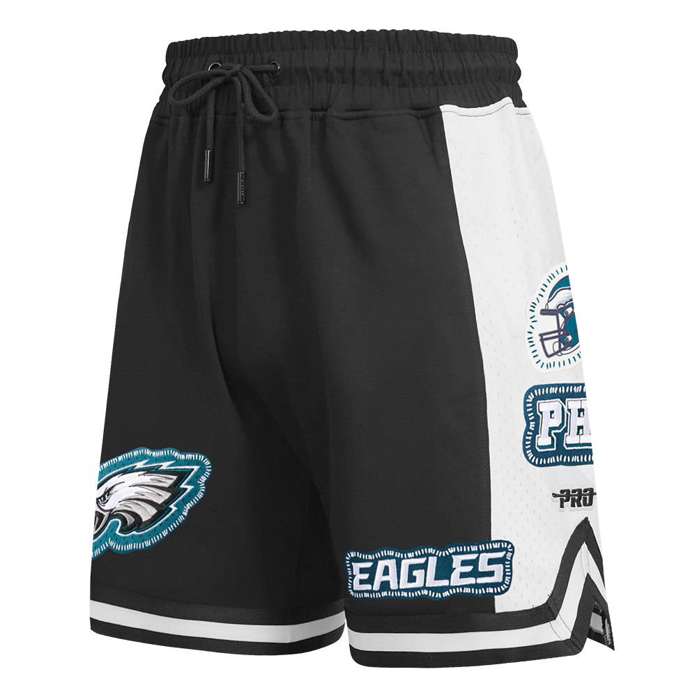 NFL PHILADELPHIA EAGLES DIY PICK STITCH MEN'S DOUBLE KNIT 2.0 SHORT (BLACK)