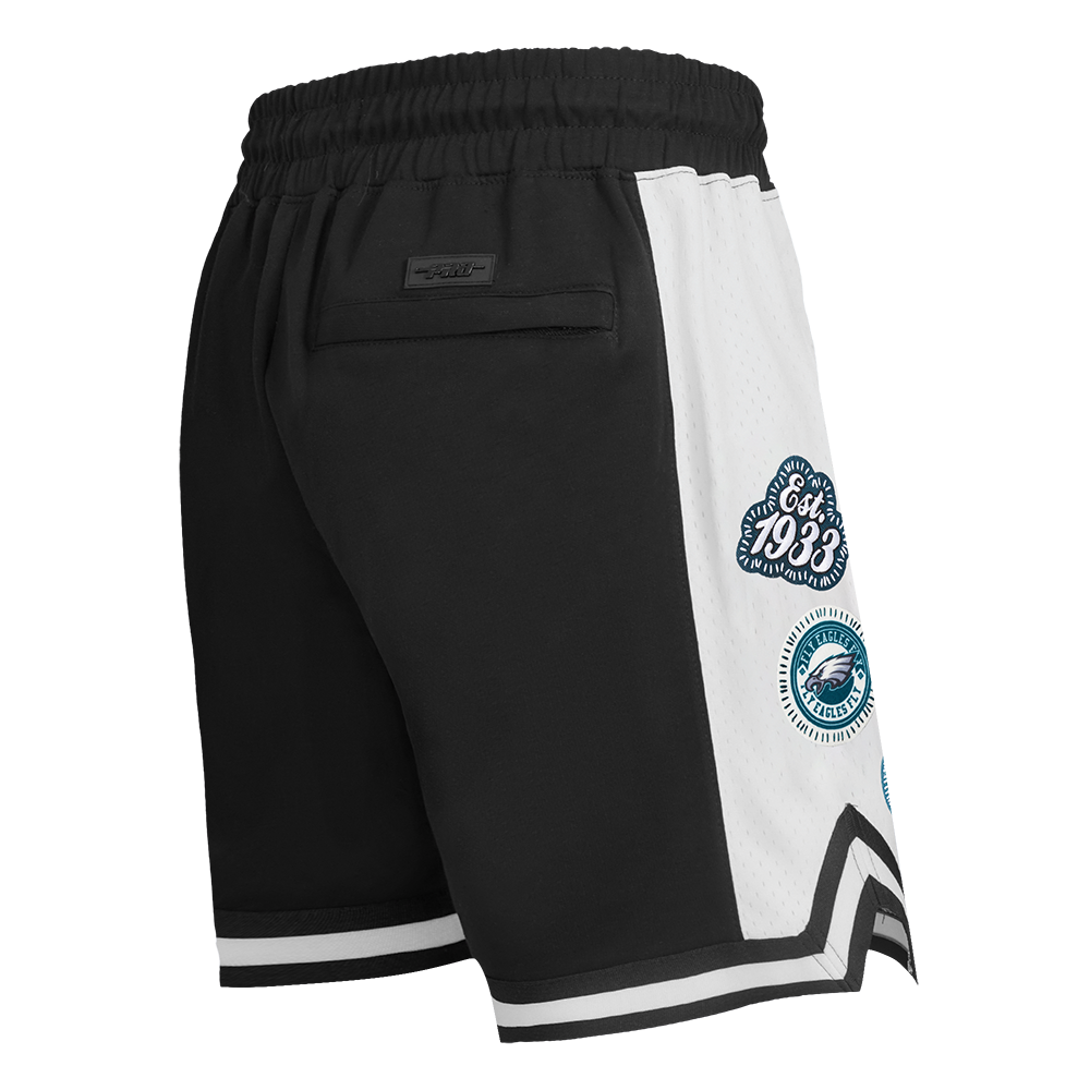 NFL PHILADELPHIA EAGLES DIY PICK STITCH MEN'S DOUBLE KNIT 2.0 SHORT (BLACK)