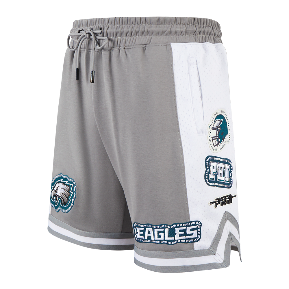 NFL PHILADELPHIA EAGLES DIY PICK STITCH MEN'S DOUBLE KNIT 2.0 SHORT (GRAY)