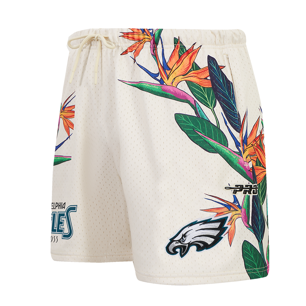 NFL PHILADELPHIA EAGLES PARADISE MEN'S MESH SHORT (EGGSHELL)