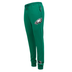 NFL PHILADELPHIA EAGLES CLASSIC CHENILLE PANTALON JOGGER EN MAILLE DOUBLE POUR HOMME (VERT KELLY)