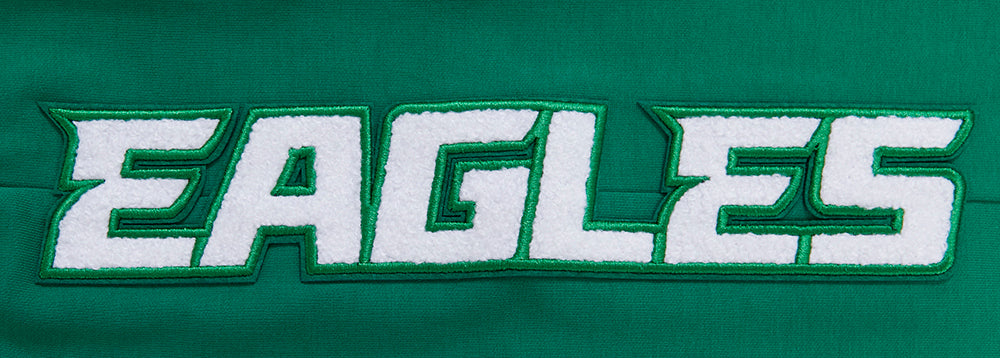 NFL PHILADELPHIA EAGLES CLASSIC CHENILLE PANTALON JOGGER EN MAILLE DOUBLE POUR HOMME (VERT KELLY)