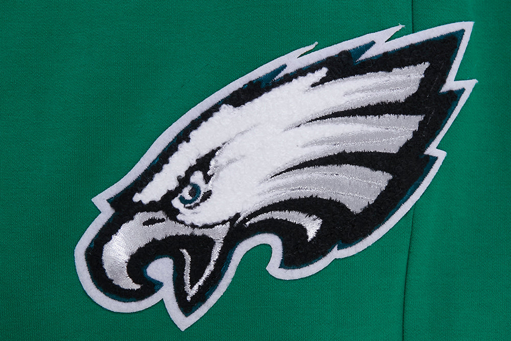 NFL PHILADELPHIA EAGLES CLASSIC CHENILLE PANTALON JOGGER EN MAILLE DOUBLE POUR HOMME (VERT KELLY)