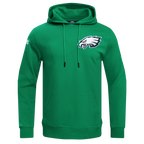 NFL PHILADELPHIA EAGLES CLASSIC CHENILLE MEN'S DK PO HOODIE (KELLY GREEN)