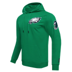 NFL PHILADELPHIA EAGLES CLASSIC CHENILLE MEN'S DK PO HOODIE (KELLY GREEN)