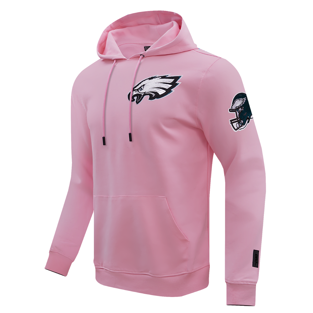 NFL PHILADELPHIA EAGLES CLASSIC CHENILLE MEN'S PO HOODIE (PINK)