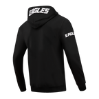 NFL PHILADELPHIA EAGLES CLASSIC CHENILLE CHANDAIL À CAPUCHON EN MAILLE DOUBLE À GLISSIÈRE POUR HOMME (NOIR)