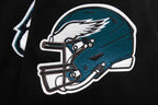 NFL PHILADELPHIA EAGLES CLASSIC CHENILLE CHANDAIL À CAPUCHON EN MAILLE DOUBLE À GLISSIÈRE POUR HOMME (NOIR)