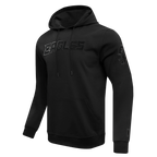 NFL PHILADELPHIA EAGLES TRIPLE BLACK CHANDAIL À CAPUCHON EN MAILLE DOUBLE POUR HOMME (TRIPLE NOIR HOMME)