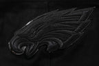 NFL PHILADELPHIA EAGLES TRIPLE BLACK CHANDAIL À CAPUCHON EN MAILLE DOUBLE POUR HOMME (TRIPLE NOIR HOMME)