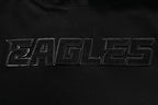 NFL PHILADELPHIA EAGLES TRIPLE BLACK CHANDAIL À CAPUCHON EN MAILLE DOUBLE POUR HOMME (TRIPLE NOIR HOMME)